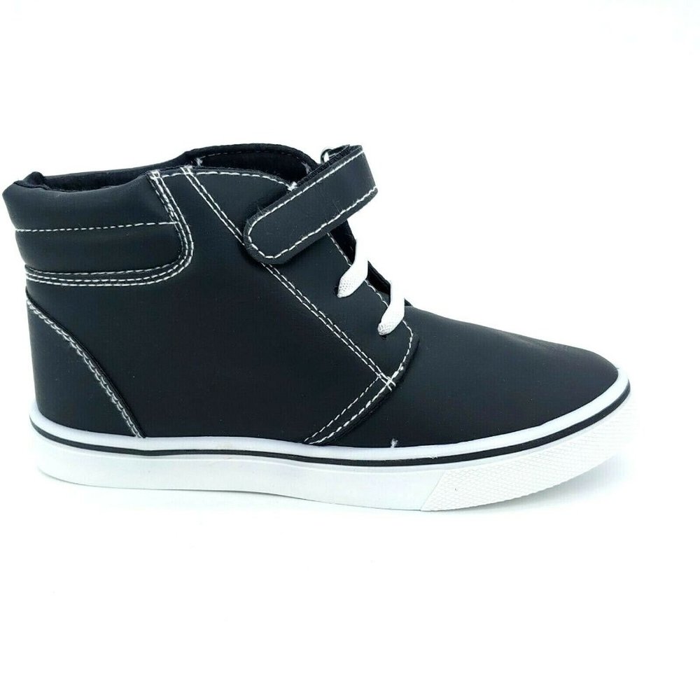 Jelly Beans Little Kid‎ Bansi High Top Hook and Loop Sneaker Black 2M